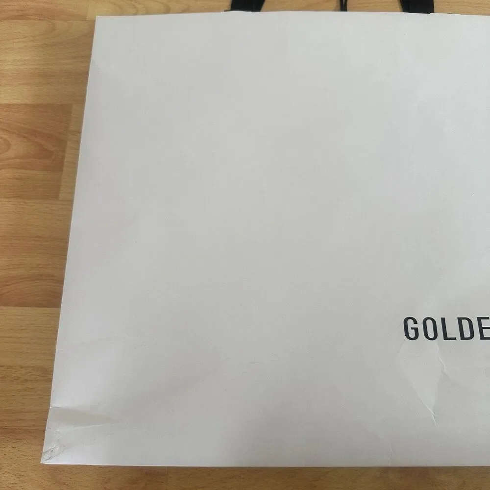 Golden Goose Paper Shopping Bag - grey/white large, 17.25